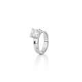 Sign Fire and Ice Sterling Silver 12mm Cubic Zirconia Ring