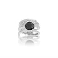 Sign Sterling Silver Lava Ring