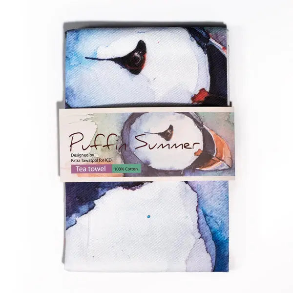 Puffin Summer Tea Towel Rammagerðin