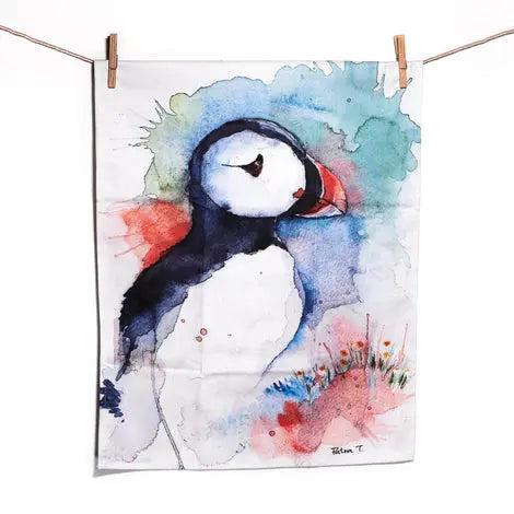 Puffin Summer Tea Towel Rammagerðin