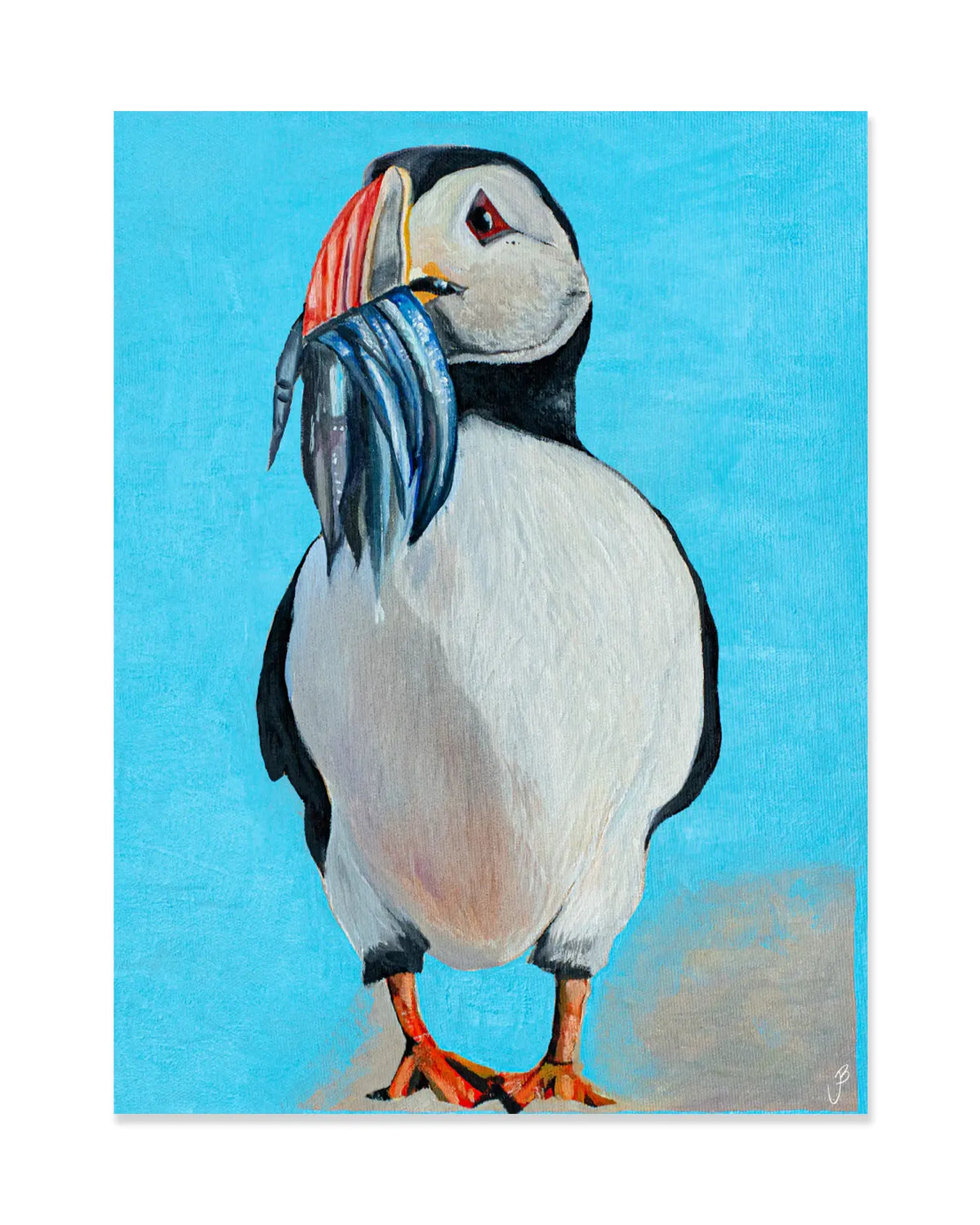 Blue Puffin Poster (V1) - JóiB