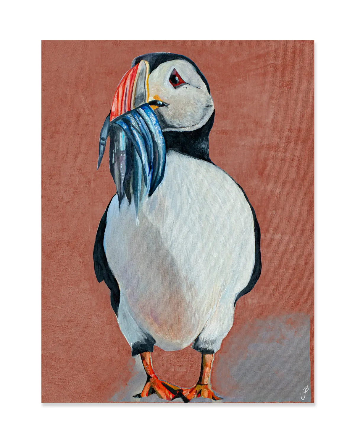 Brown Puffin Poster (V5) - JóiB