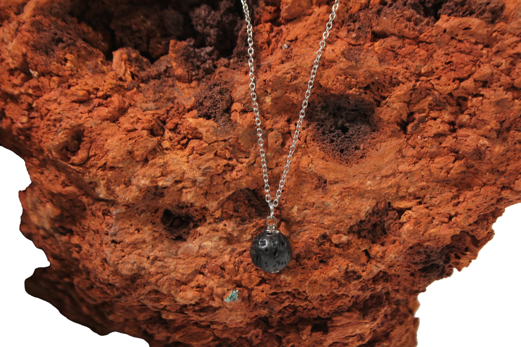 Single Bead Lava Necklace Glow Glow